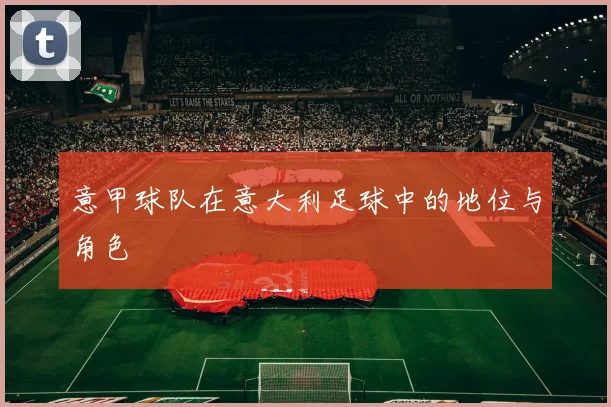 意甲球队在意大利足球中的地位与角色